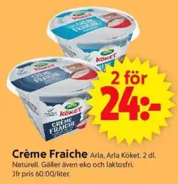 ICA Supermarket CRÈME FRAICHE erbjuda
