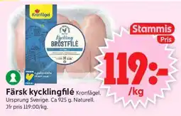 ICA Supermarket Färsk Kycklingfilé erbjuda