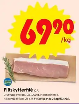 ICA Supermarket Fläskytterfilé ICA erbjuda