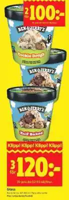 ICA Supermarket Ben & Jerry's Ice Cream erbjuda