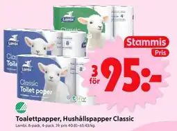 ICA Supermarket Toalettpapper, Hushållspapper Classic erbjuda