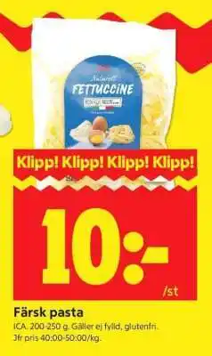 ICA Supermarket Färsk Pasta erbjuda