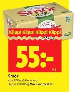 ICA Supermarket SMÖR erbjuda