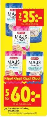 ICA Supermarket Friggs Majskakor erbjuda