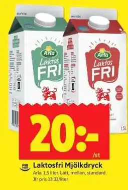 ICA Supermarket LAKTOSFRI MJÖLKDRYCK erbjuda