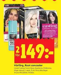 ICA Supermarket Hårfärg, Root Concealer erbjuda