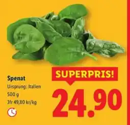 Lidl Spenat erbjuda
