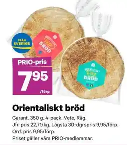 City Gross ORIENTALISKT BRÖD erbjuda