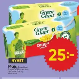 DollarStore Majs Green Giant erbjuda