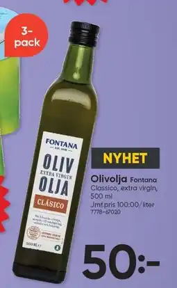DollarStore Olivolja Fontana Classico erbjuda
