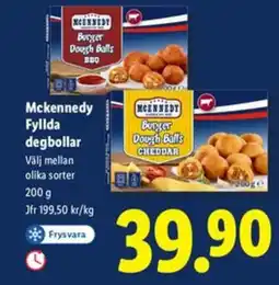 Lidl Mckennedy Fyllda degbollar erbjuda