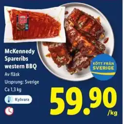 Lidl McKennedy Spareribs western BBQ erbjuda