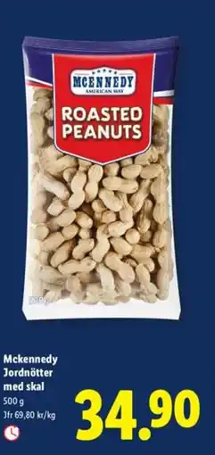 Lidl Mckennedy Jordnötter med skal erbjuda