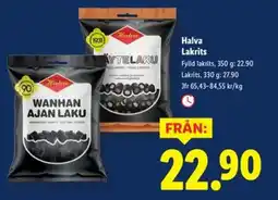 Lidl Halva Lakrits erbjuda