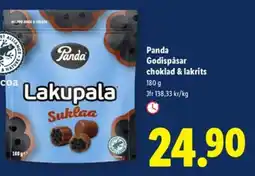Lidl Panda Godispåsar choklad & lakrits erbjuda