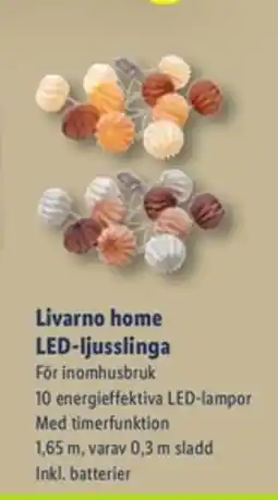 Lidl Livarno home LED-ljusslinga erbjuda