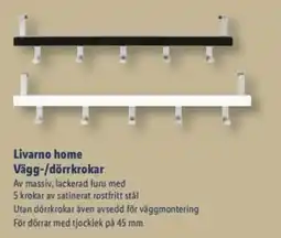 Lidl Livarno home Vägg-/dörrkrokar erbjuda