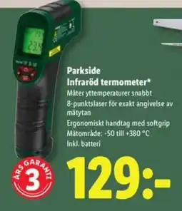 Lidl Parkside Infraröd termometer erbjuda