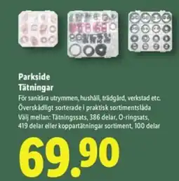 Lidl Parkside Tätningar erbjuda