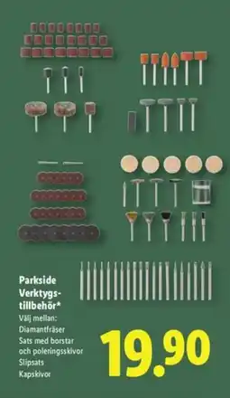 Lidl Parkside Verktygs- tillbehör erbjuda