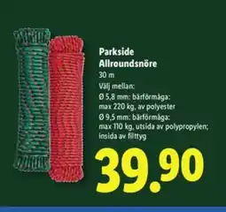 Lidl Parkside Allroundsnöre erbjuda
