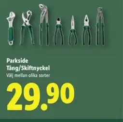 Lidl Parkside Tång/Skiftnyckel erbjuda