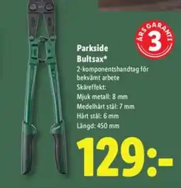 Lidl Parkside Bultsax erbjuda