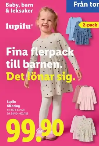 Lidl Lupilu Klänning erbjuda