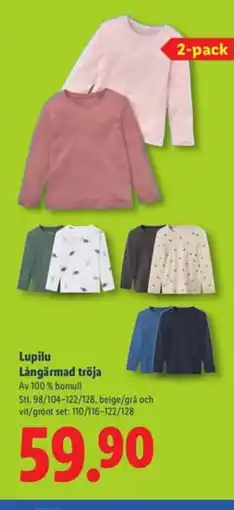 Lidl Lupilu Långärmad tröja erbjuda