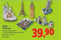 Lidl Lupilu 3D-Pussel erbjuda