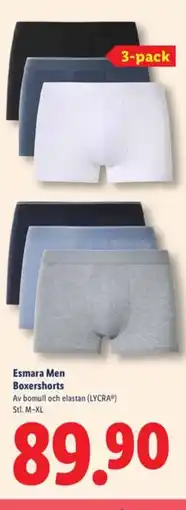 Lidl Esmara Men Boxershorts erbjuda