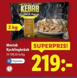 Lidl Meetab Kycklingkebab erbjuda