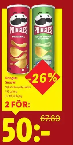 Lidl Pringles Snacks erbjuda