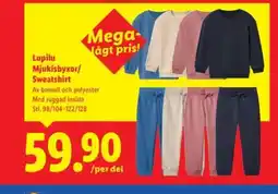 Lidl Lupilu Mjukisbyxor/ Sweatshirt erbjuda