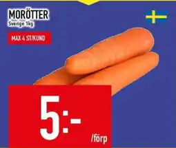 Matdax Morötter erbjuda