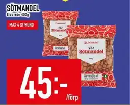 Matdax ELDORADO Sötmandel erbjuda