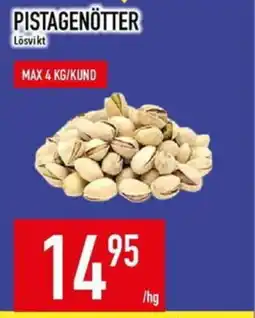 Matdax Pistagenötter erbjuda