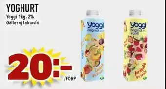 Matdax Yoggi Yoghurt erbjuda