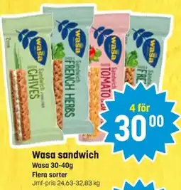 Eurocash Wasa sandwich erbjuda