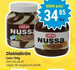 Eurocash Cebe Chokladkräm erbjuda