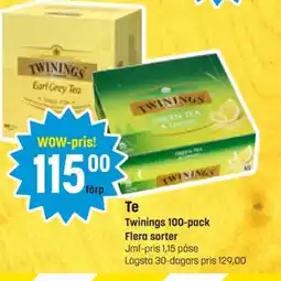 Eurocash Twinings Te erbjuda