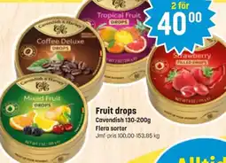 Eurocash Cavendish Fruit drops erbjuda