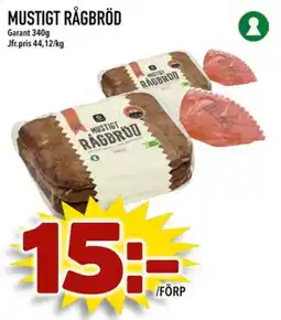 Prisma Mat Garant Mustigt rågbröd erbjuda