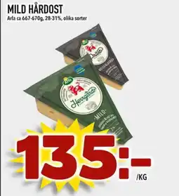 Prisma Mat Arla Mild hårdost erbjuda