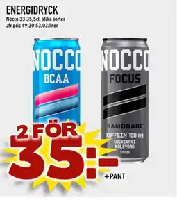 Prisma Mat NOCCO Energidryck erbjuda