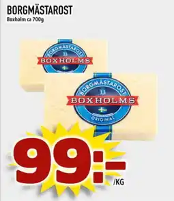 Din Mat BOXHOLMS Borgmästarost erbjuda