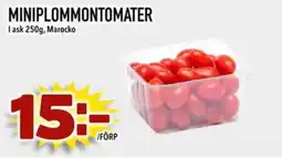 Din Mat Miniplommontomater erbjuda