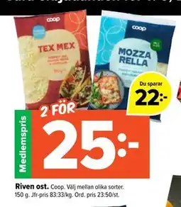 Coop Extra Riven ost., Medlemspris erbjuda