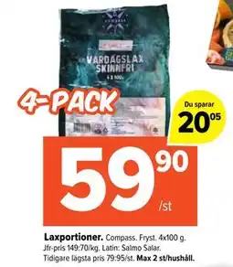 Coop Extra Laxportioner erbjuda