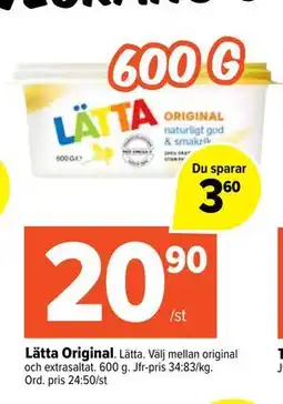 Coop Extra Lätta Original erbjuda